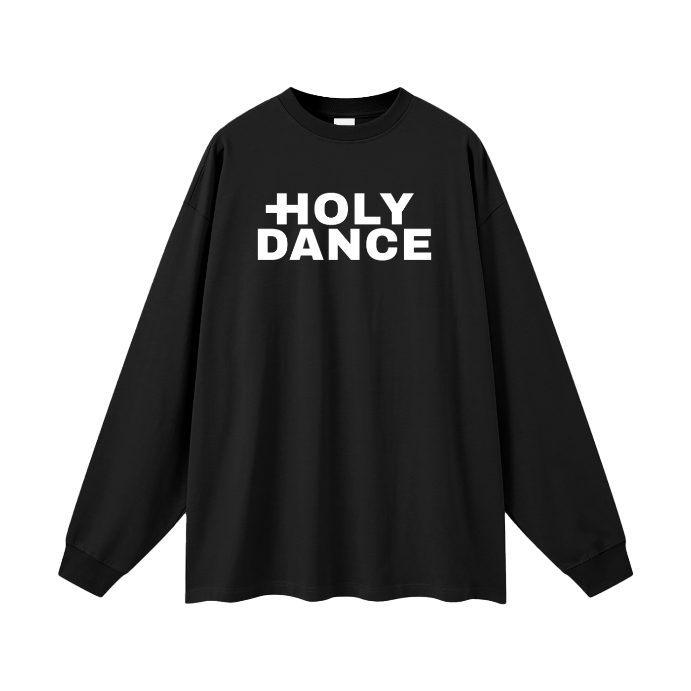 Black,Long Sleeve Tee,Holy Dance